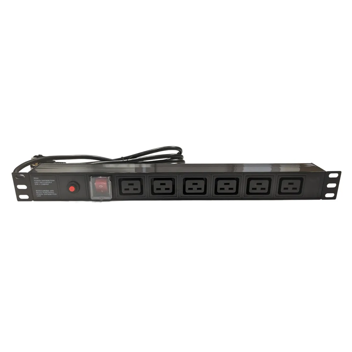 19” Rack PDU / Power Strip, 1U, 6 x IEC C19, with Switch and Overload Protection