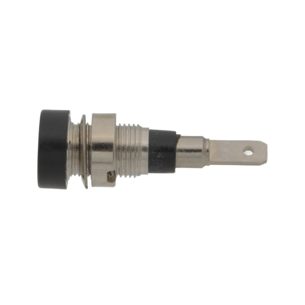 Base Hembra Negra de 2mm para Banana con Conexión FastON 2.8mm — imagen 2