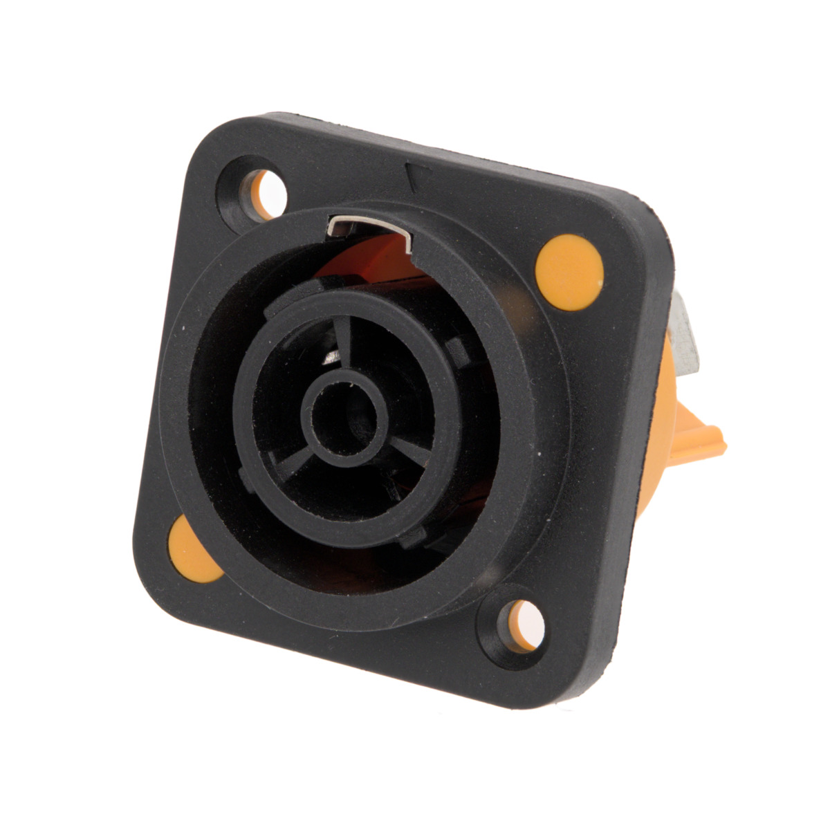 Base femella per a connectors de corrent 3 contactes 20A, compatible amb powerCON TRUE1