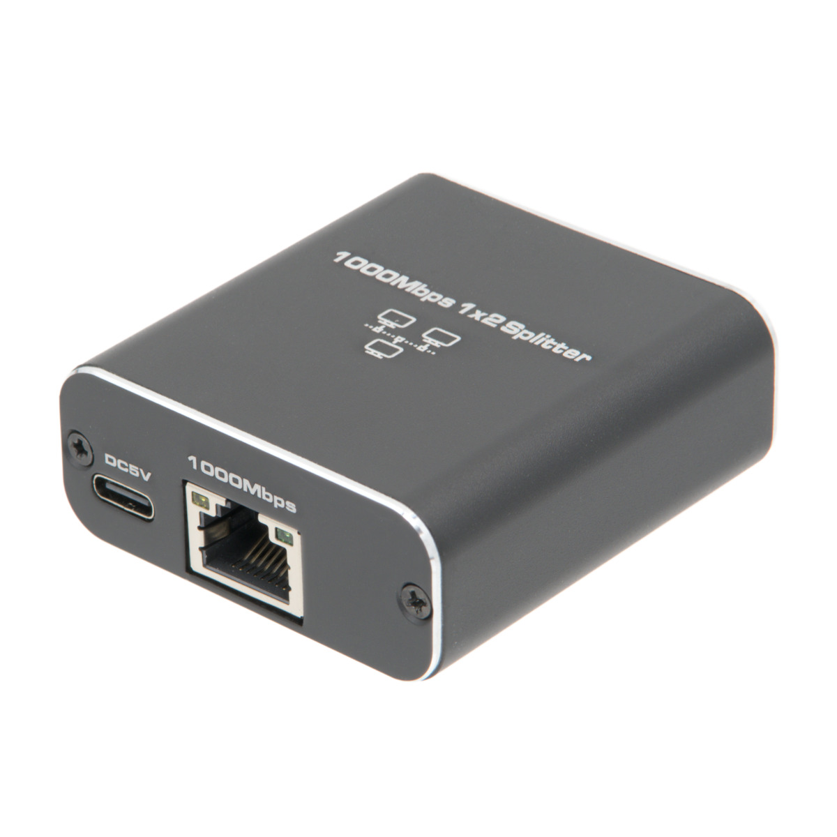 Divisor RJ45 Activo 1x2 Alimentado por USB-C | 1 Gbps
