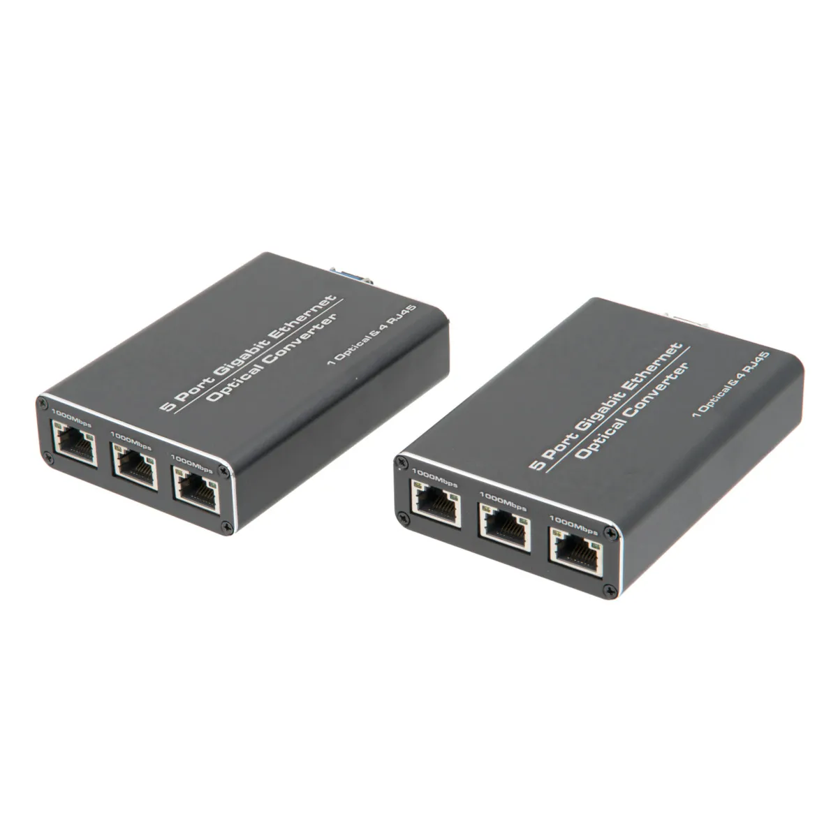 Conmutador Industrial de Fibra Ethernet Gigabit de 5 Puertos — imagen 2