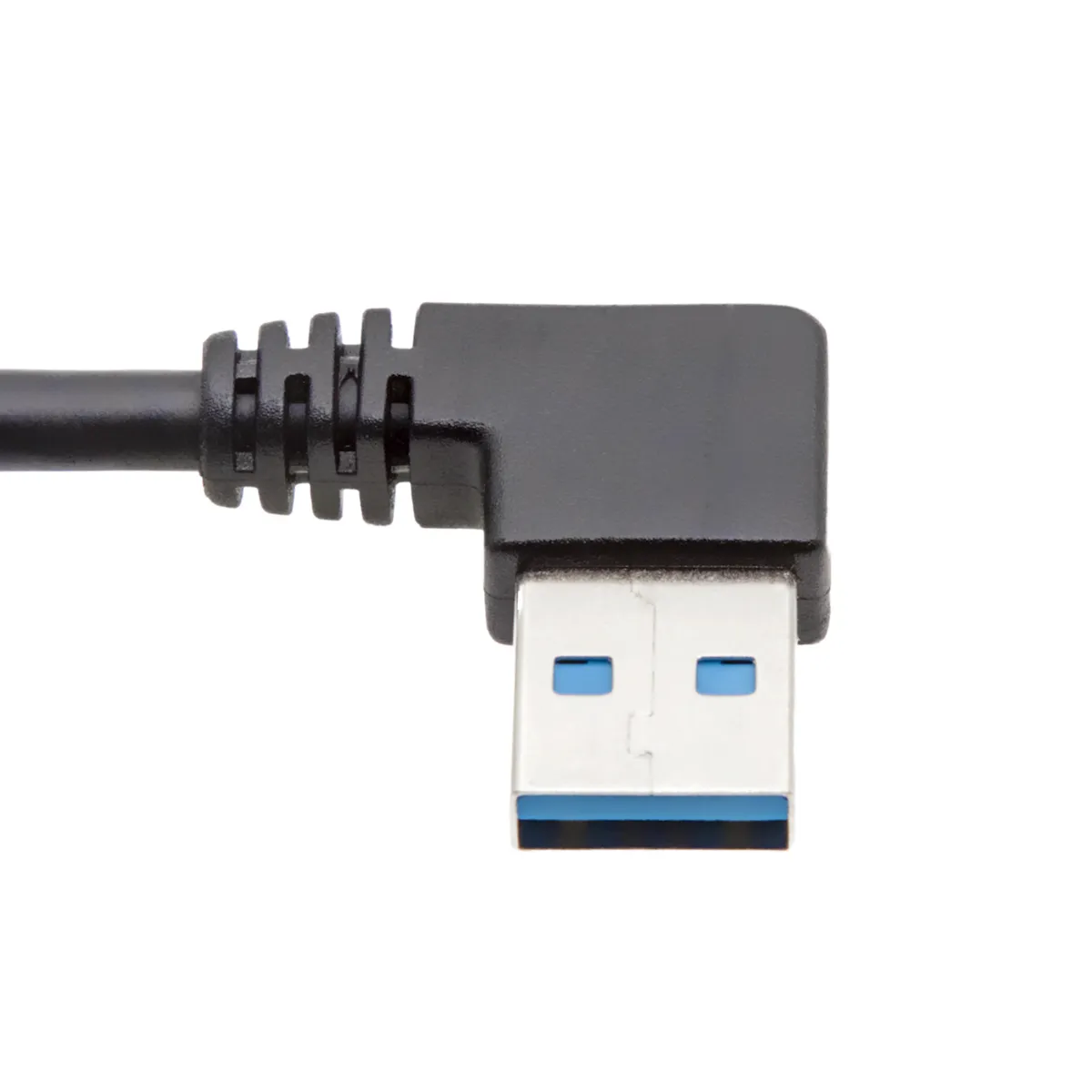Extensor USB-A 3.0, USB-A Macho acodado 90 grados a USB-A Hembra recto, 20cm — imagen 2