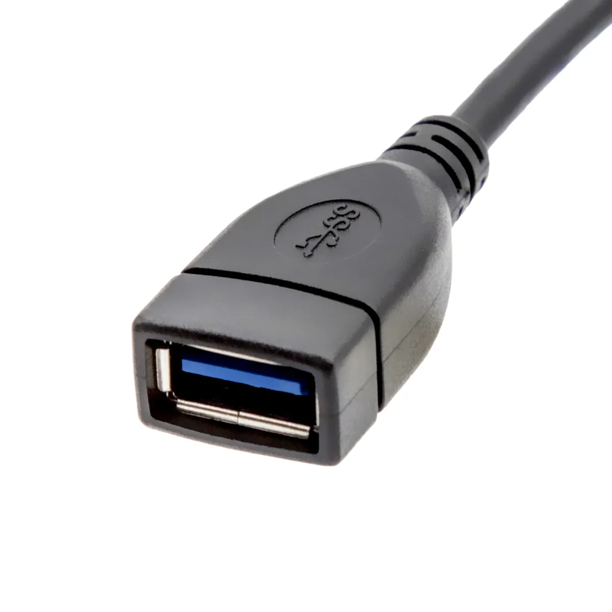 Extensor USB-A 3.0, USB-A Macho acodado 90 grados a USB-A Hembra recto, 20cm — imagen 3