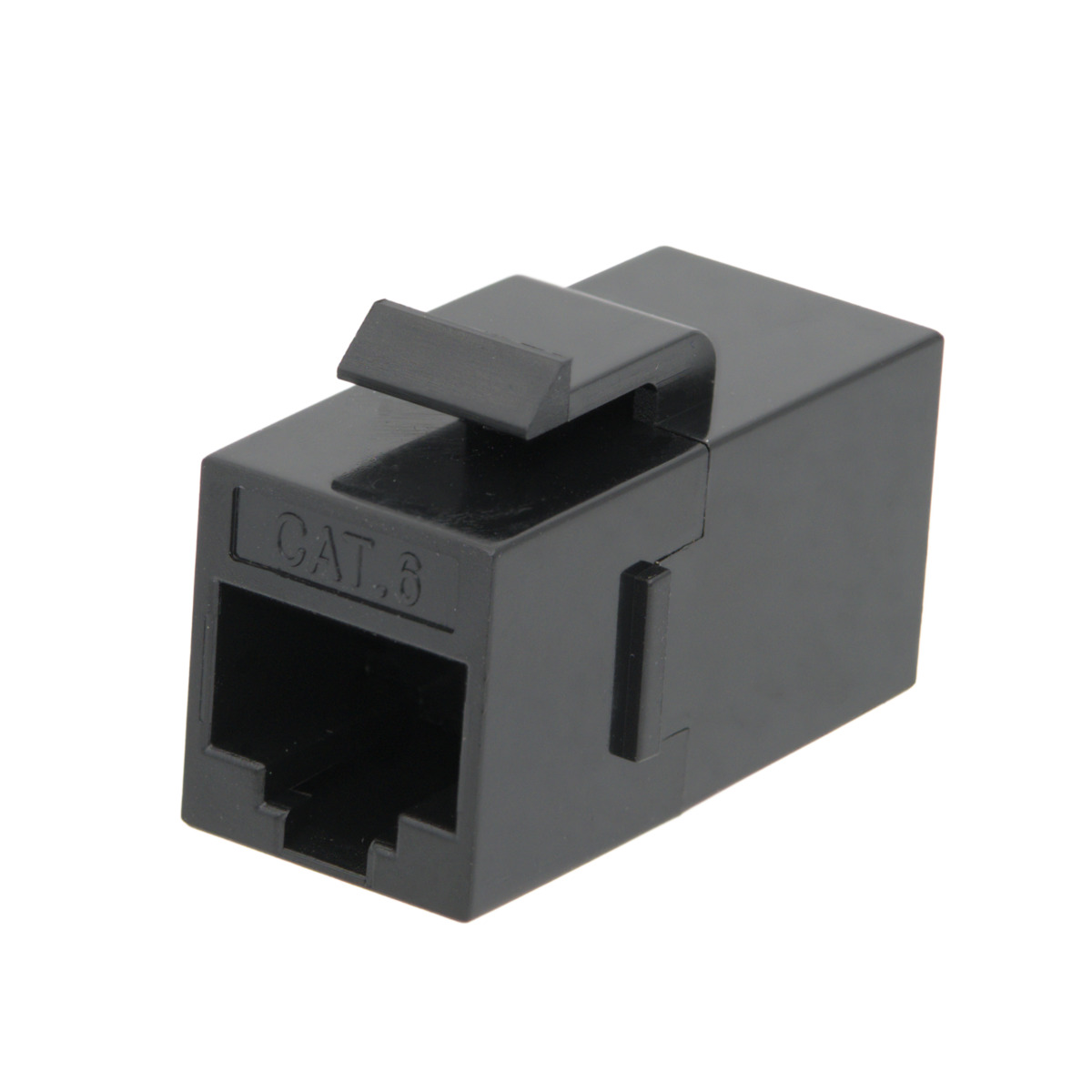 Acoplador Keystone Cat.6 Negro, RJ45 doble hembra