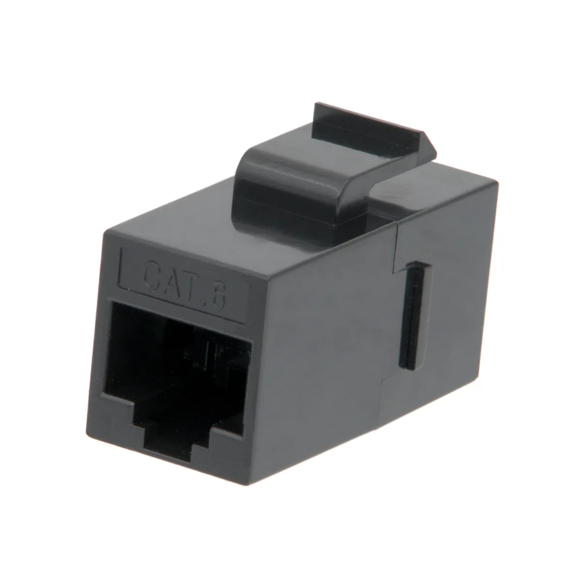 Acoplador Keystone Cat.6 Negro, RJ45 doble hembra — imagen 2
