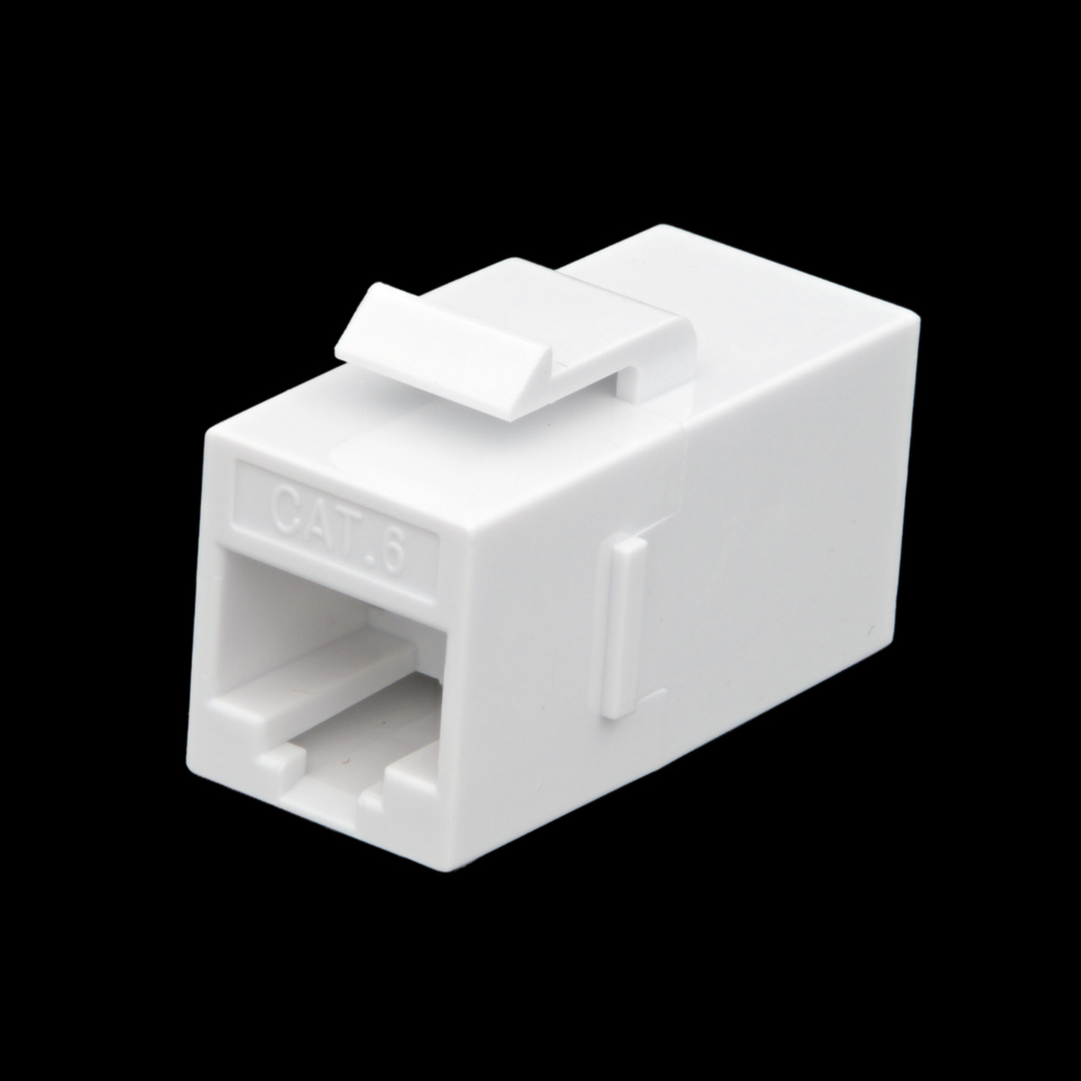 Acoplador Keystone Cat.6 blanco, RJ45 doble hembra