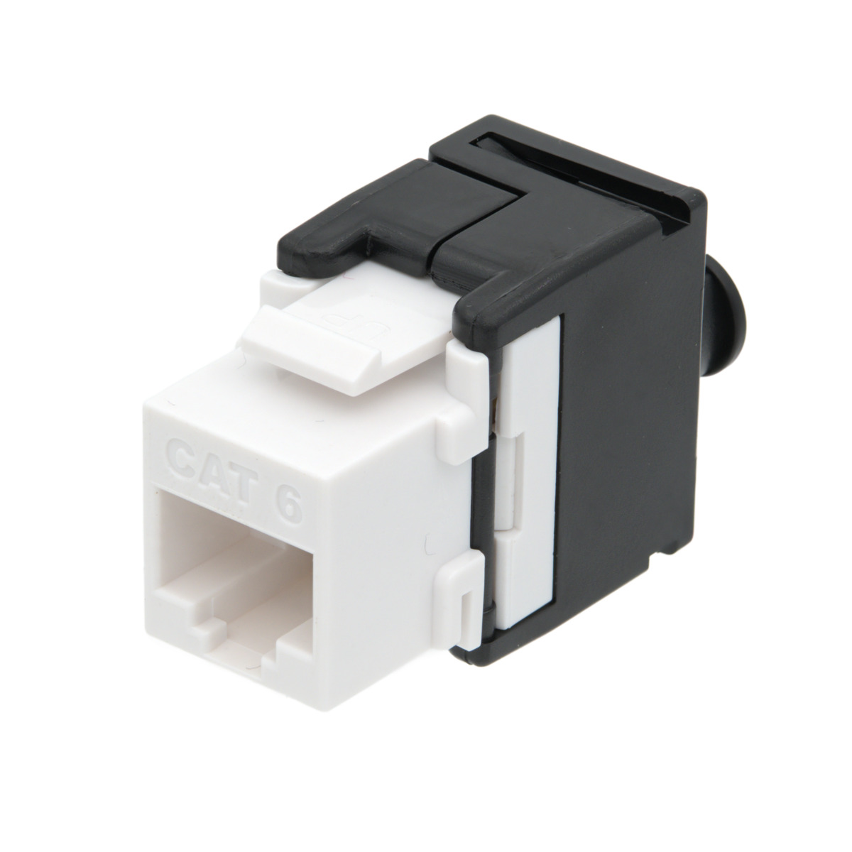 RJ45 UTP Keystone Cat.6 sense eines, 180 graus