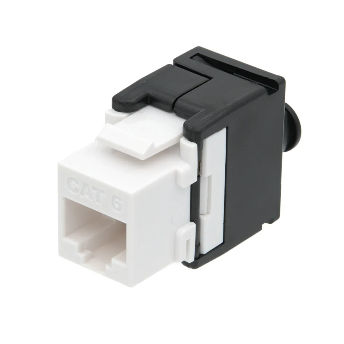 RJ45 UTP Keystone Cat.6 sin herramientas, 180 grados