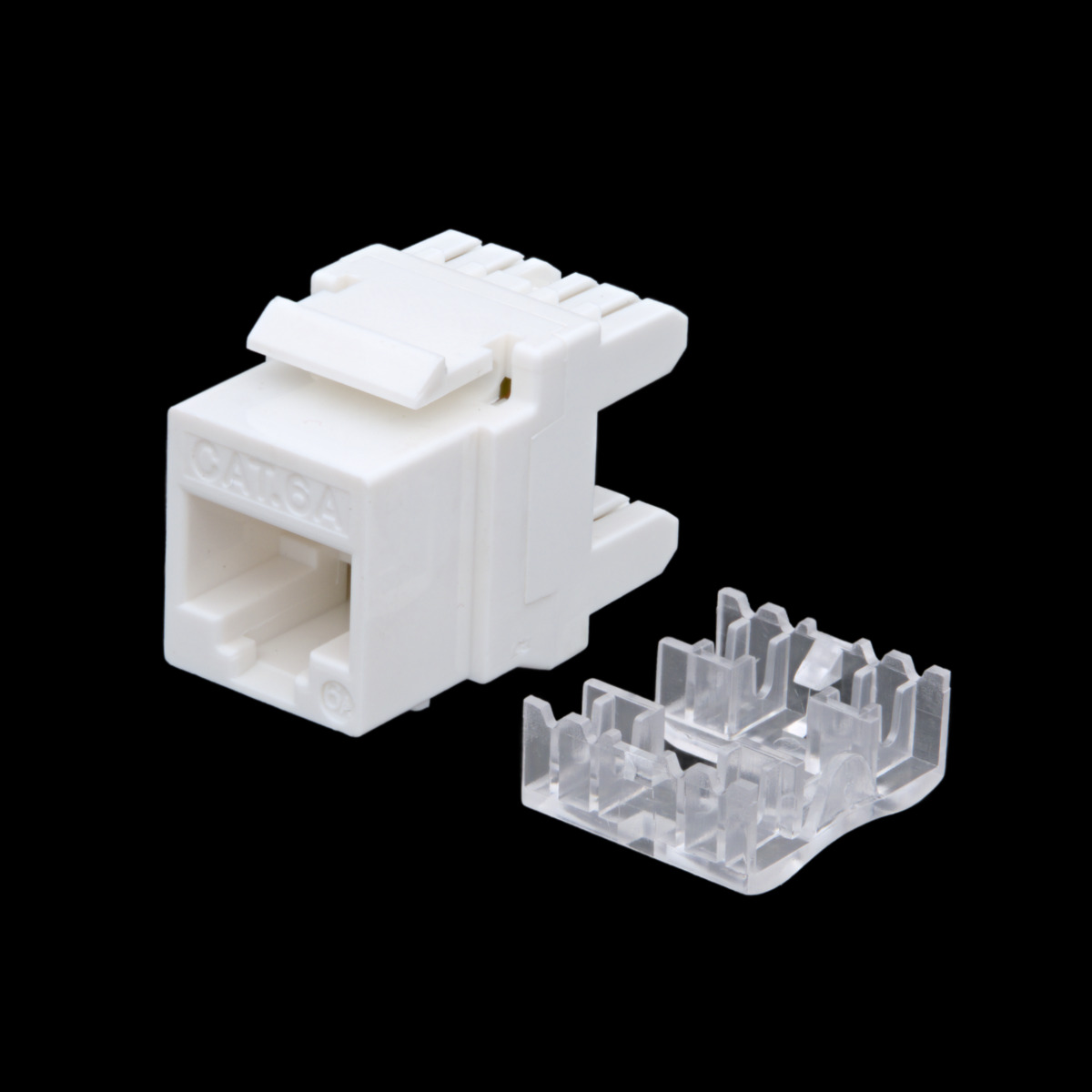 Keystone Jack 180º Cat.6 8P8C, blanco