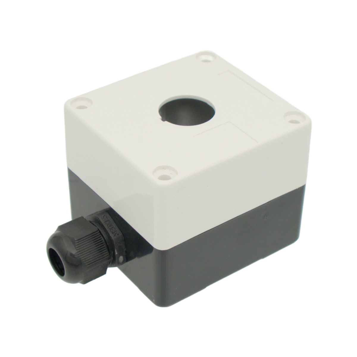 Caja estanca para interruptor de 22mm Blanca