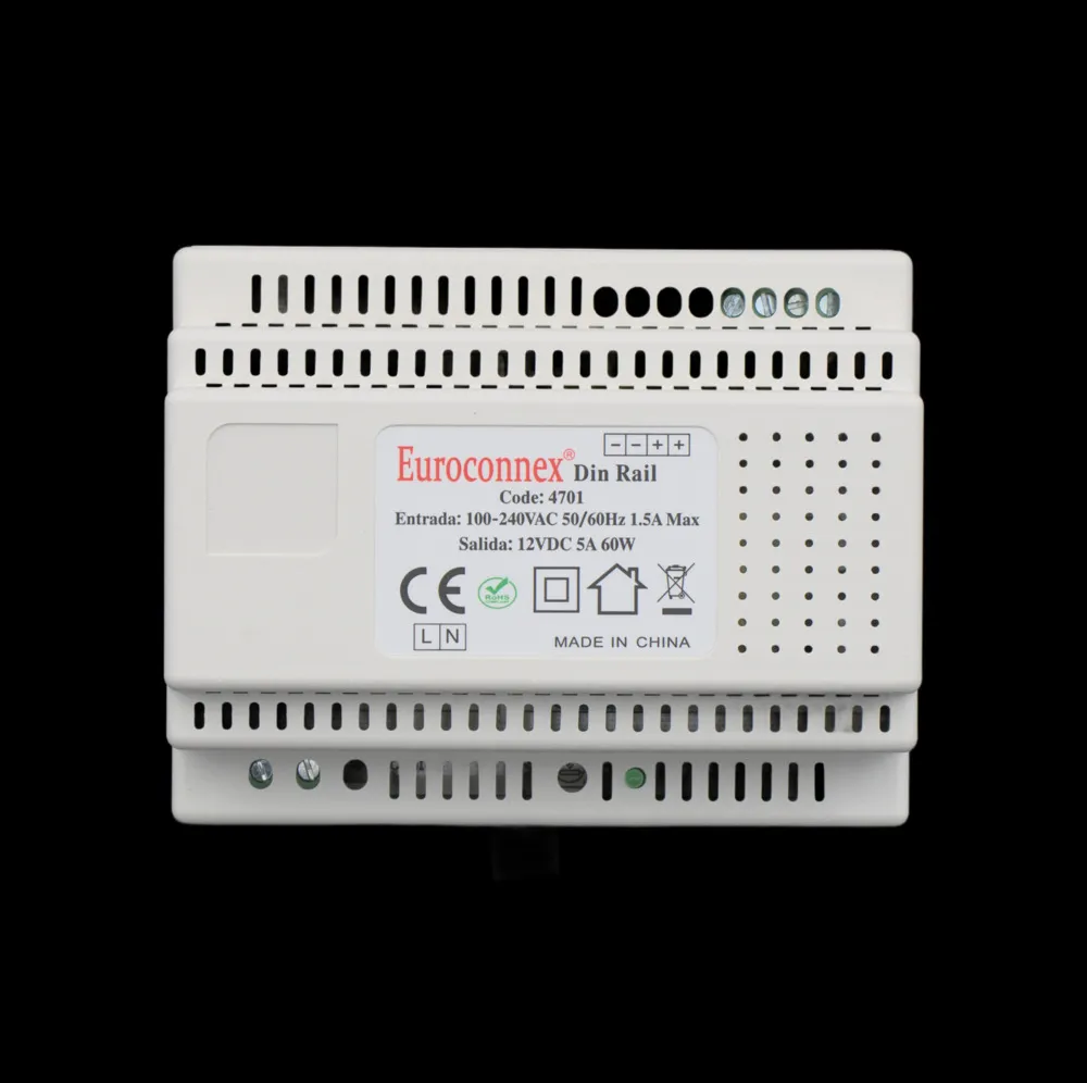 F. Alimentación Carril Din 12V 5A 60W — imagen 3