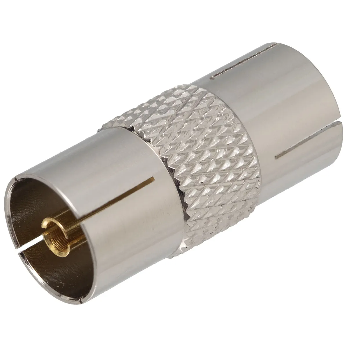 Conjunto cable de antena COAXIAL 1,5m blanco con ferritas Macho - Macho y adaptador Hembra - Hembra — imagen 3