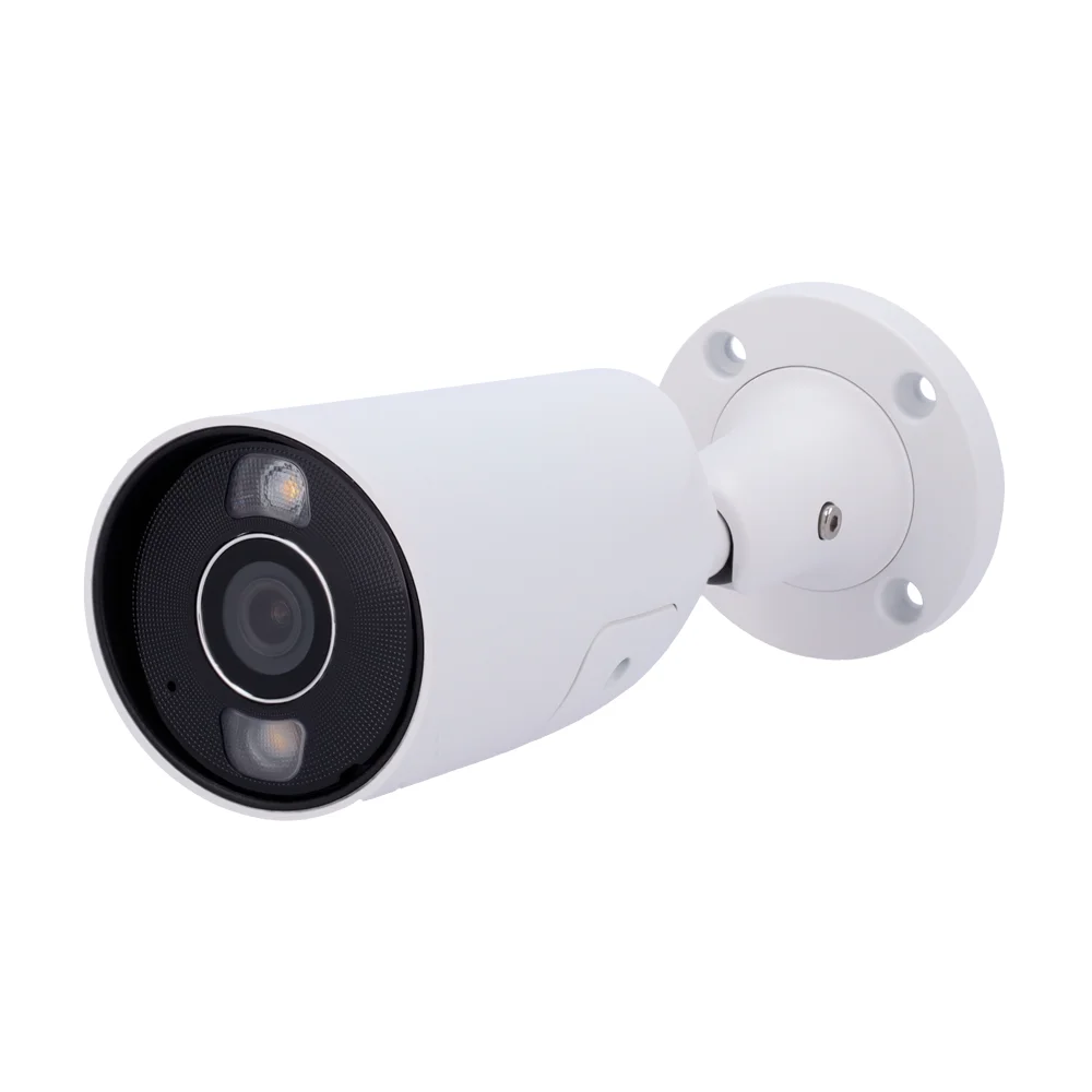 Cámara IP Bullet 8 Megapixel Ajax - 1/2.7" Progressive Scan CMOS - Lente 2.8 mm | Ranura MicroSD hasta 256GB - IR 50m | Luz Blanca 50 m | PoE 802.3at/af - Con Inteligencia Artificial - Color blanco
