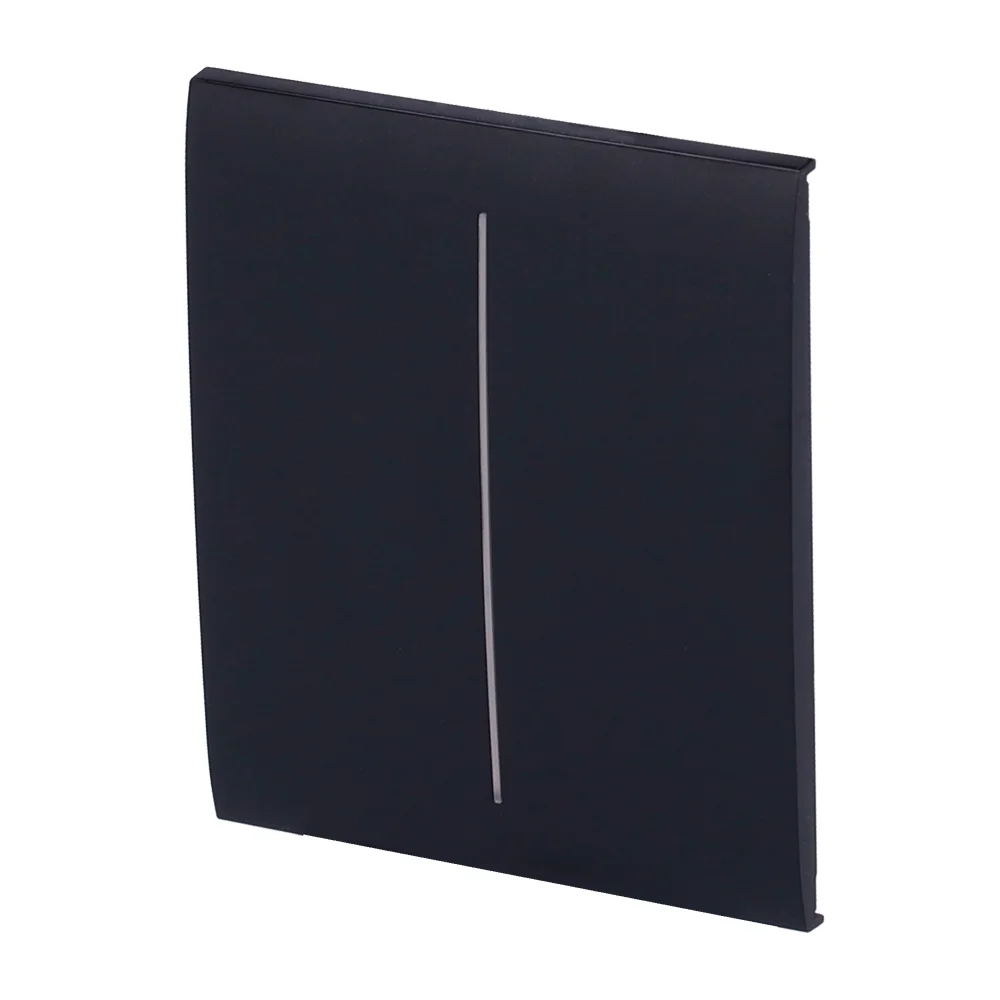 Ajax LightSwitch CenterButton 2-gang. Pulsador Central Doble. Color Negro
