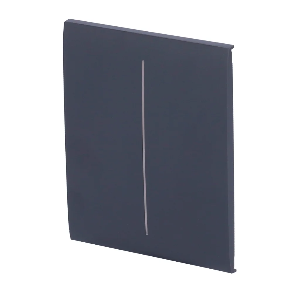 Ajax LightSwitch CenterButton 2-gang. Plusador Central Doble. Color Grafito