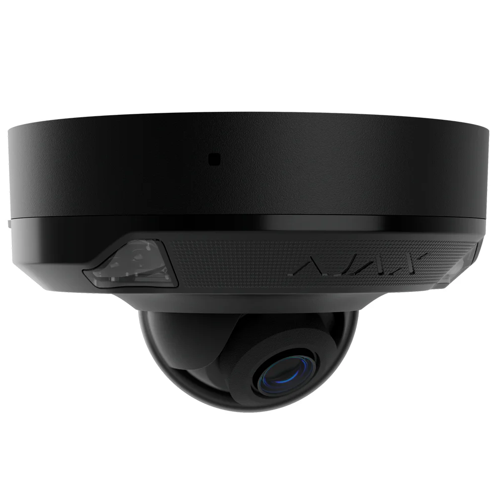 Cámara IP 5 Megapixel Ajax - 1/2.8" Progressive Scan CMOS - Lente 4 mm, Ranura MicroSD hasta 256GB - IR15m | Luz Blanca 15 m | PoE 802.3at/af - Con Inteligencia Artificial - Color negro