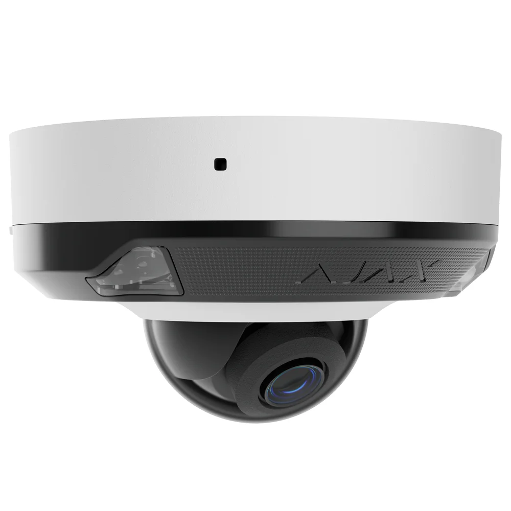 Cámara IP 5 Megapixel Ajax - 1/2.8" Progressive Scan CMOS - Lente 2.8 mm, Ranura MicroSD hasta 256GB - IR15m | Luz Blanca 15 m | PoE 802.3at/af - Con Inteligencia Artificial - Color blanco
