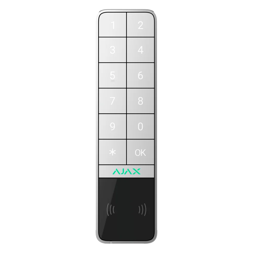 Teclado para exterior IP66/IK08 con lector RFID - Armado/desarmado total o por grupos - Autenticación: códigos, lector RFID o Bluetooth - Indicación sonora y LED