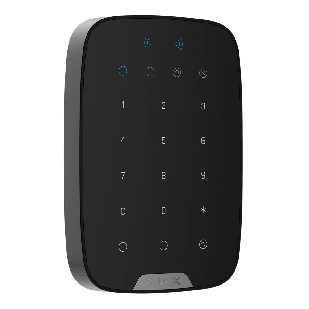 Teclado con lector RFID - Grado 3 - Inalámbrico 868 MHz Superior Jeweller - Armado/desarmado total o por grupos - Códigos personales, generales y de invitado - Alcance vía radio hasta 3.000 m - Botón de emergencia integrado