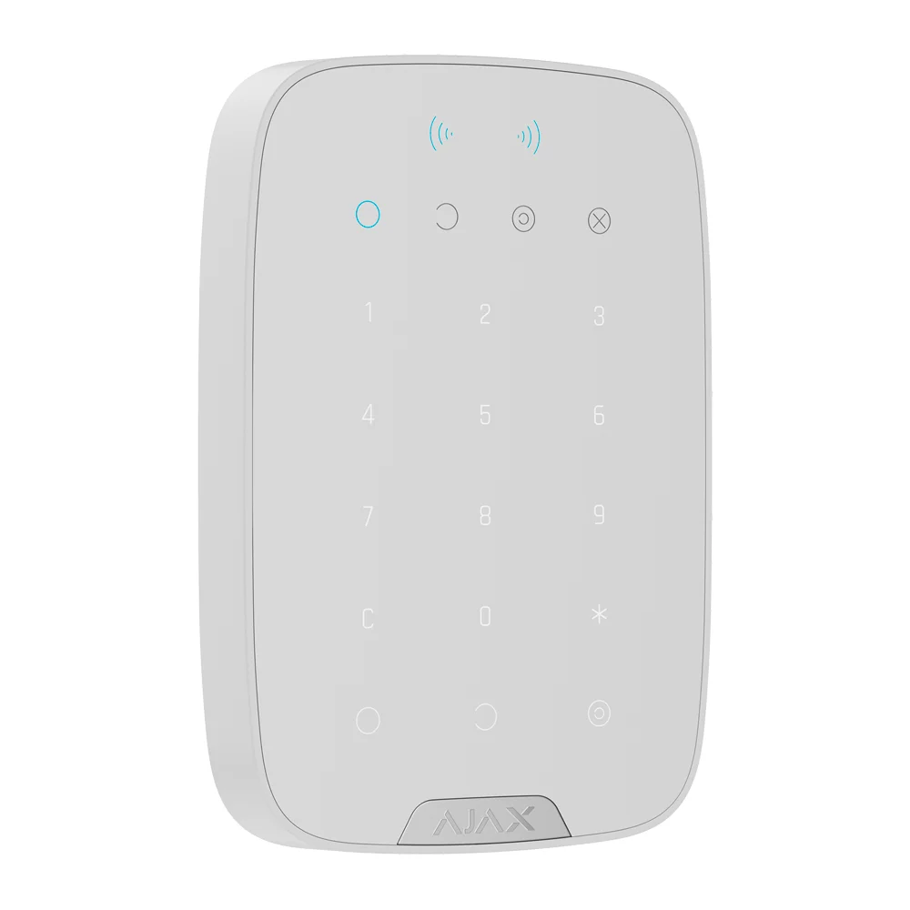 Teclado con lector RFID - Grado 3 - Inalámbrico 868 MHz Superior Jeweller - Armado/desarmado total o por grupos - Códigos personales, generales y de invitado - Alcance vía radio hasta 3.000 m - Botón de emergencia integrado
