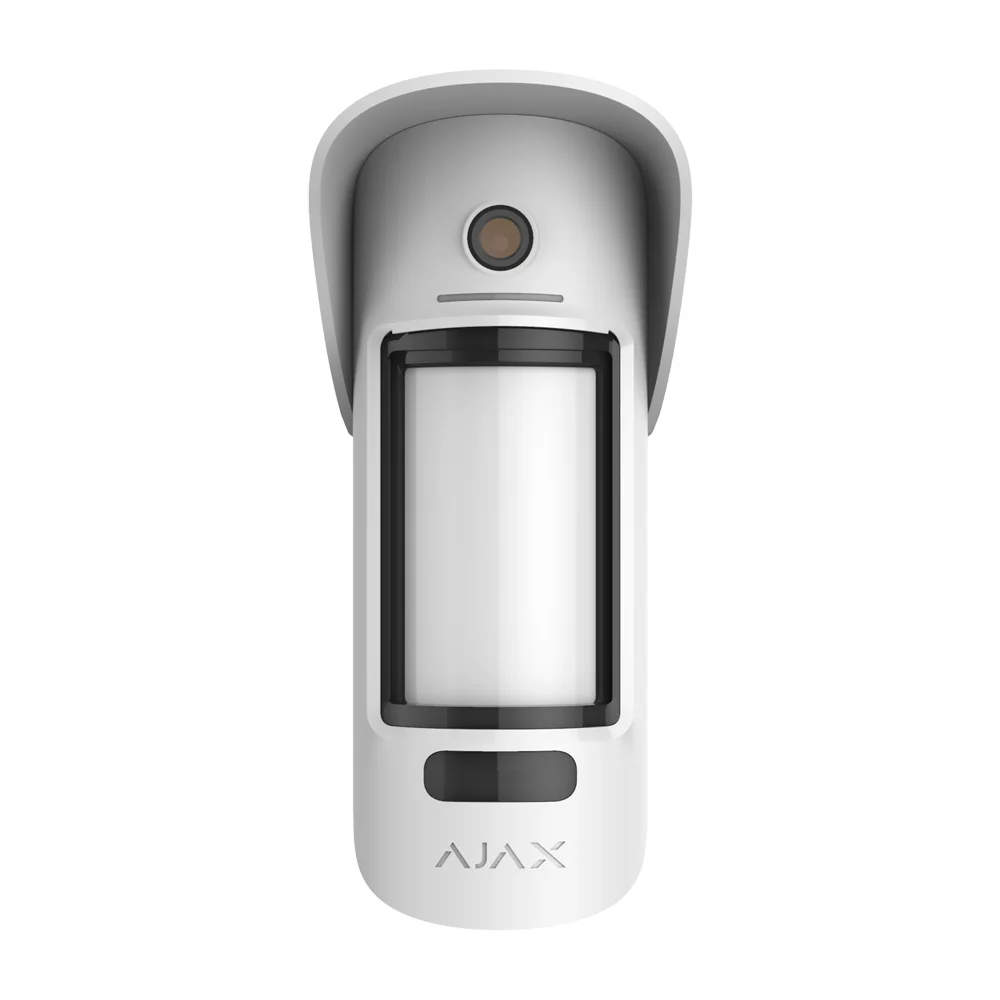 Ajax MotionCam Outdoor PhOD. PIRCAM exterior inalámbrico con petición de imágenes. Color blanco