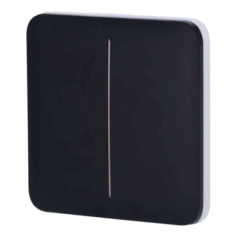 Ajax LightSwitch SoloButton 2-gang. Pulsador Doble. Color Negro