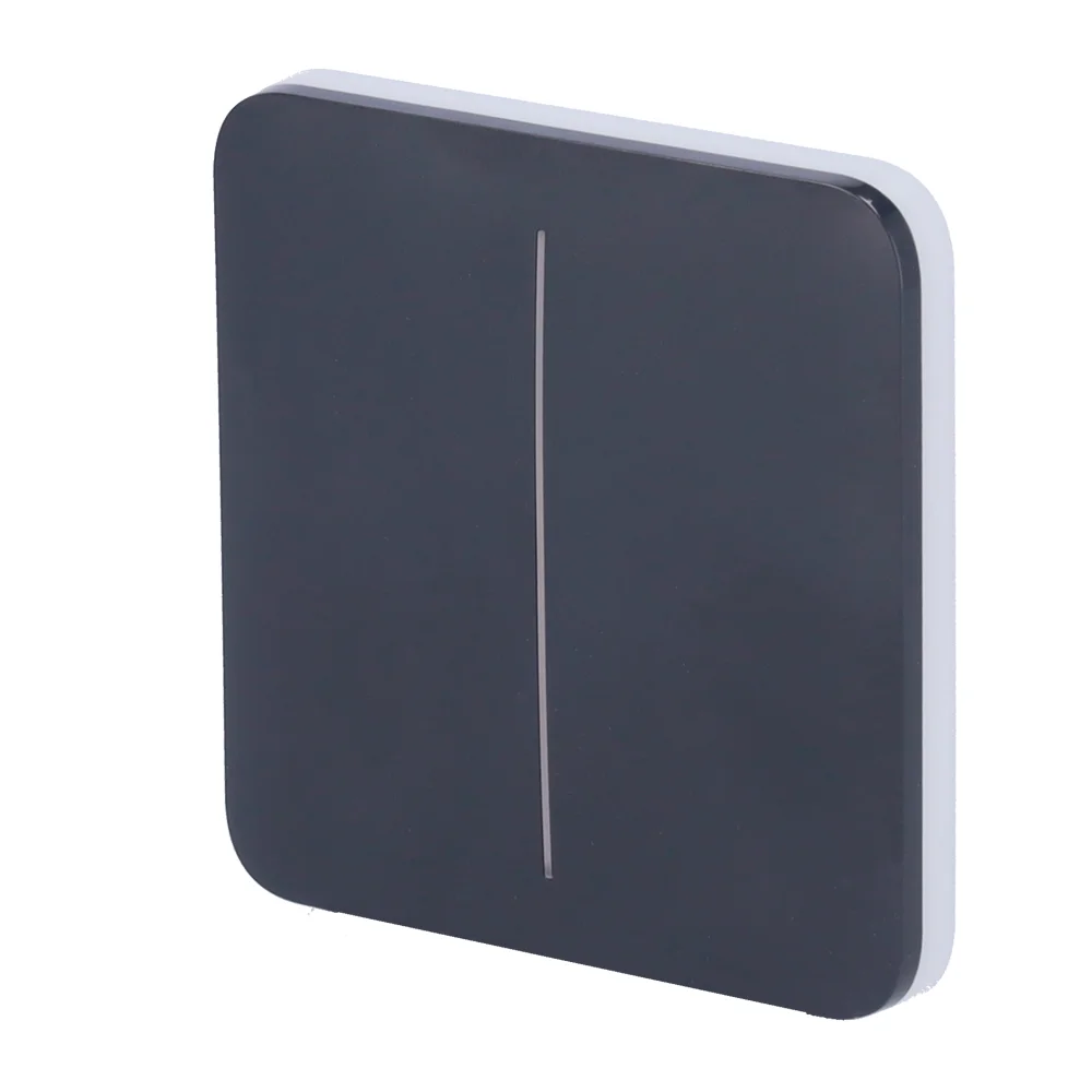 Ajax LightSwitch SoloButton 2-gang. Pulsador Doble. Color Grafito