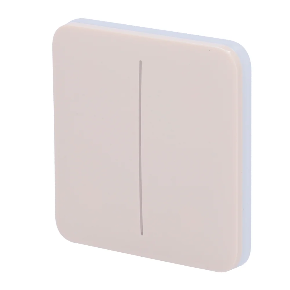 Ajax LightSwitch SoloButton 2-gang. Pulsador Doble. Color Marfil