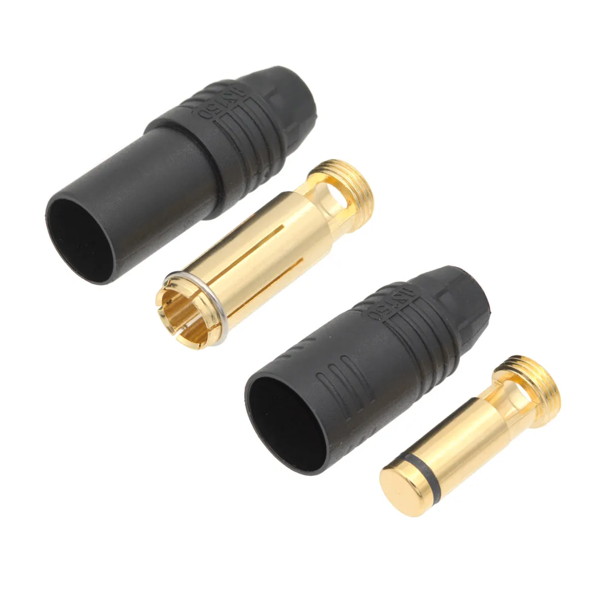 Pack de conectores AS150 Macho/Hembra Negro con resistencia de alta corriente [70A/150A]