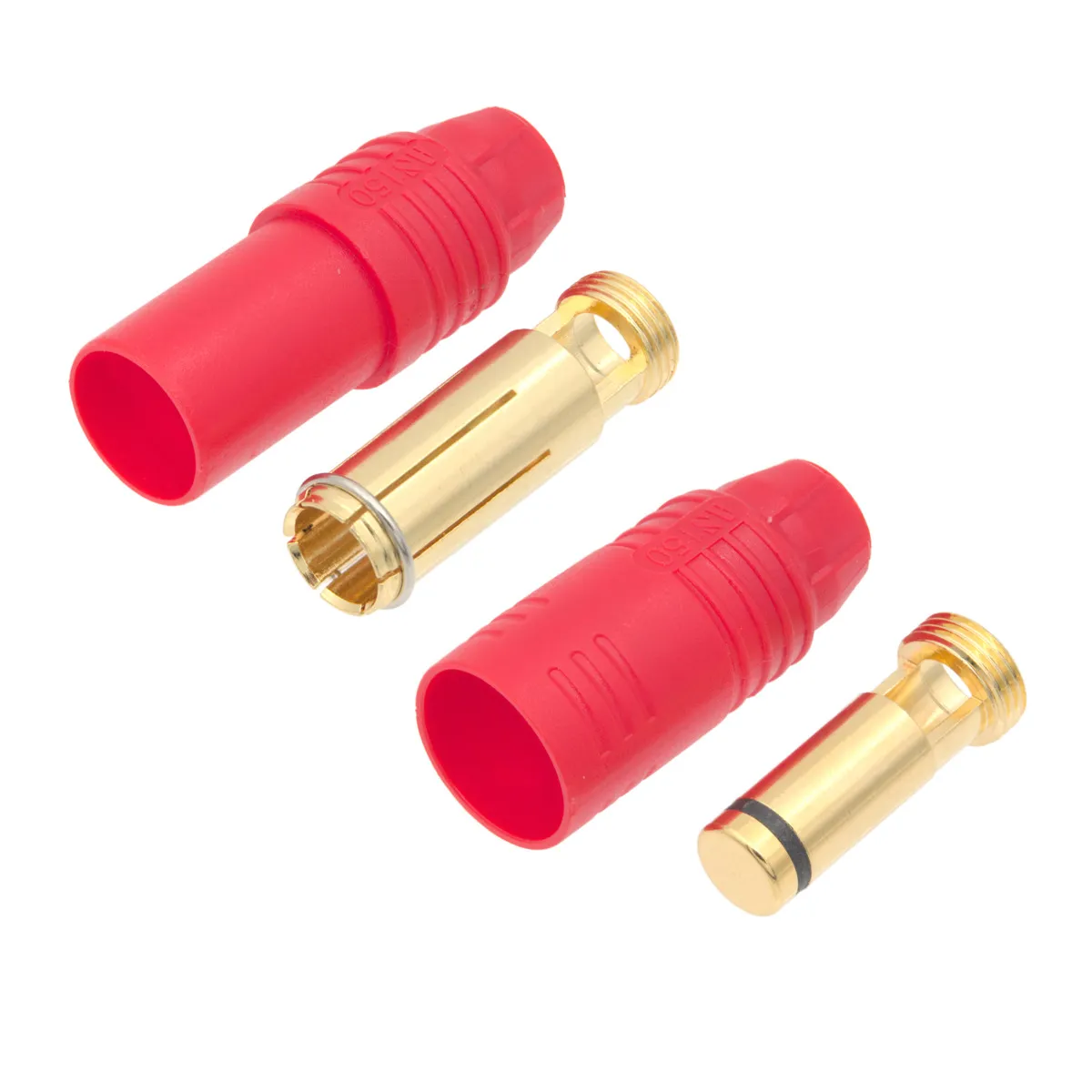 Pack de conectores AS150 Macho/Hembra Rojo con resistencia de alta corriente [70A/150A]
