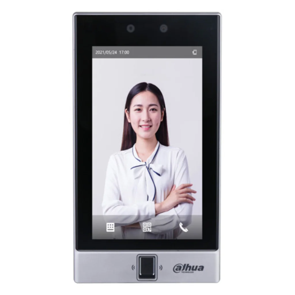Lector Autónomo LCD 7" táctil de Reconocimiento Facial+PIN+Tarjeta+Huella+QR WiFi 2.4GHz IP65