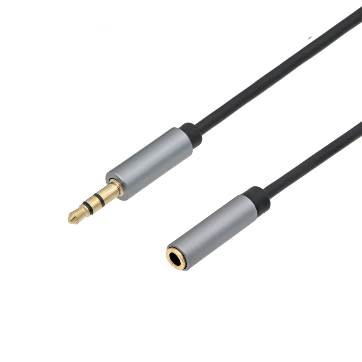 Cable prolongador de audio apantallado Jack estéreo (TRS) 3,5 mm macho-hembra, 2 m