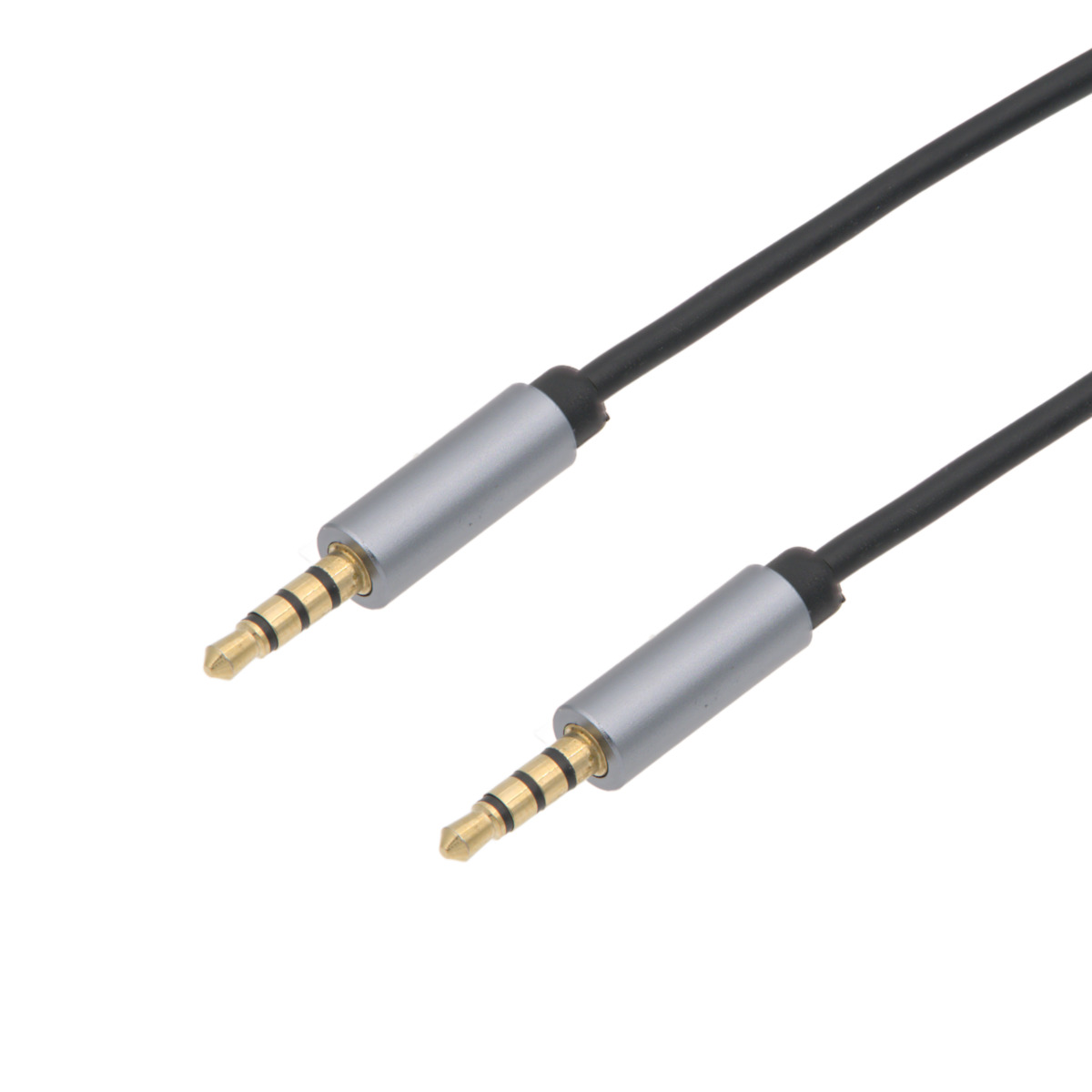 Cable de audio apantallado Jack 4 contactos (TRRS) 3,5 mm macho-macho, 5m