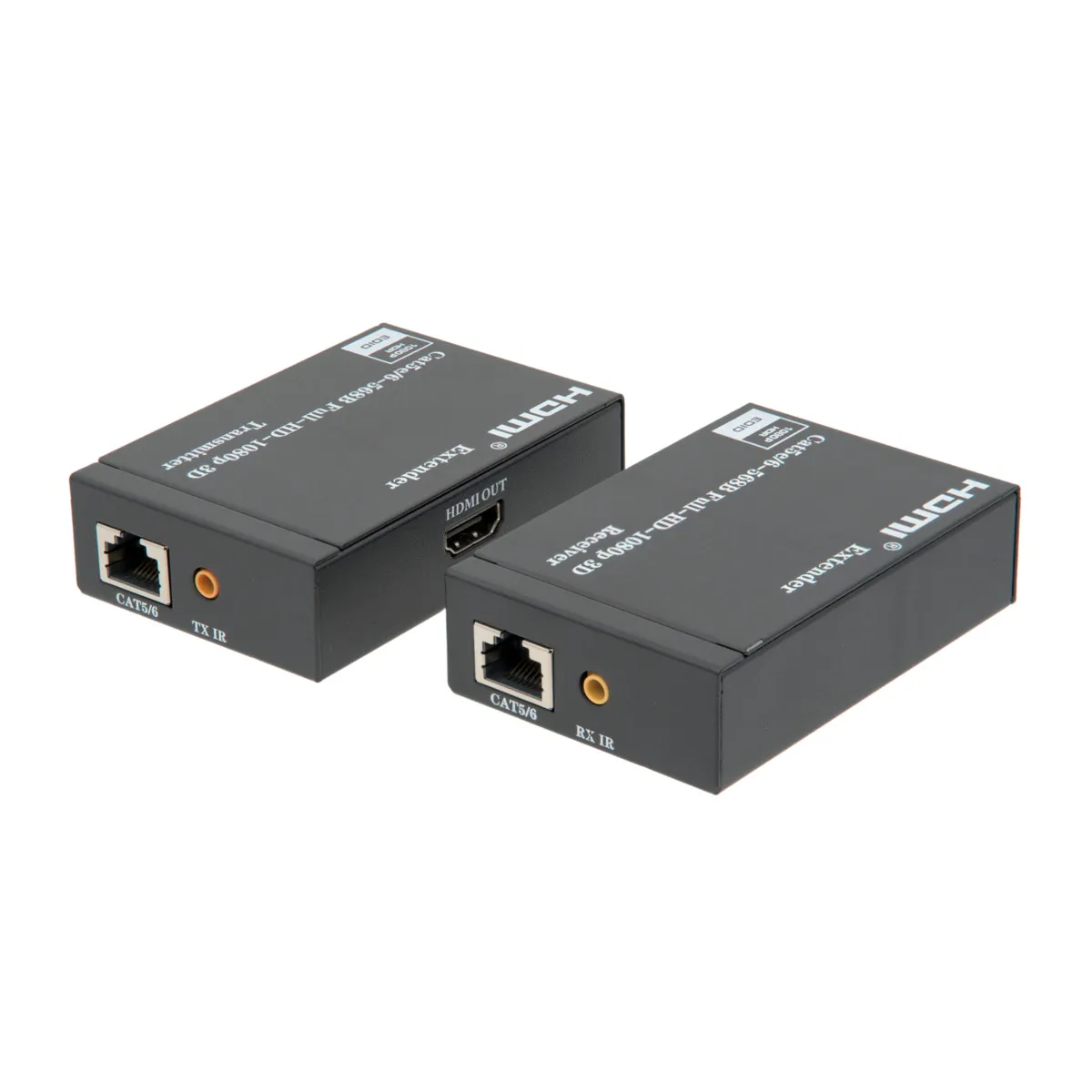 Extensor HDMI por RJ45 60m con retorno HDMI + control IR + PoC 1080p@60Hz — imagen 2