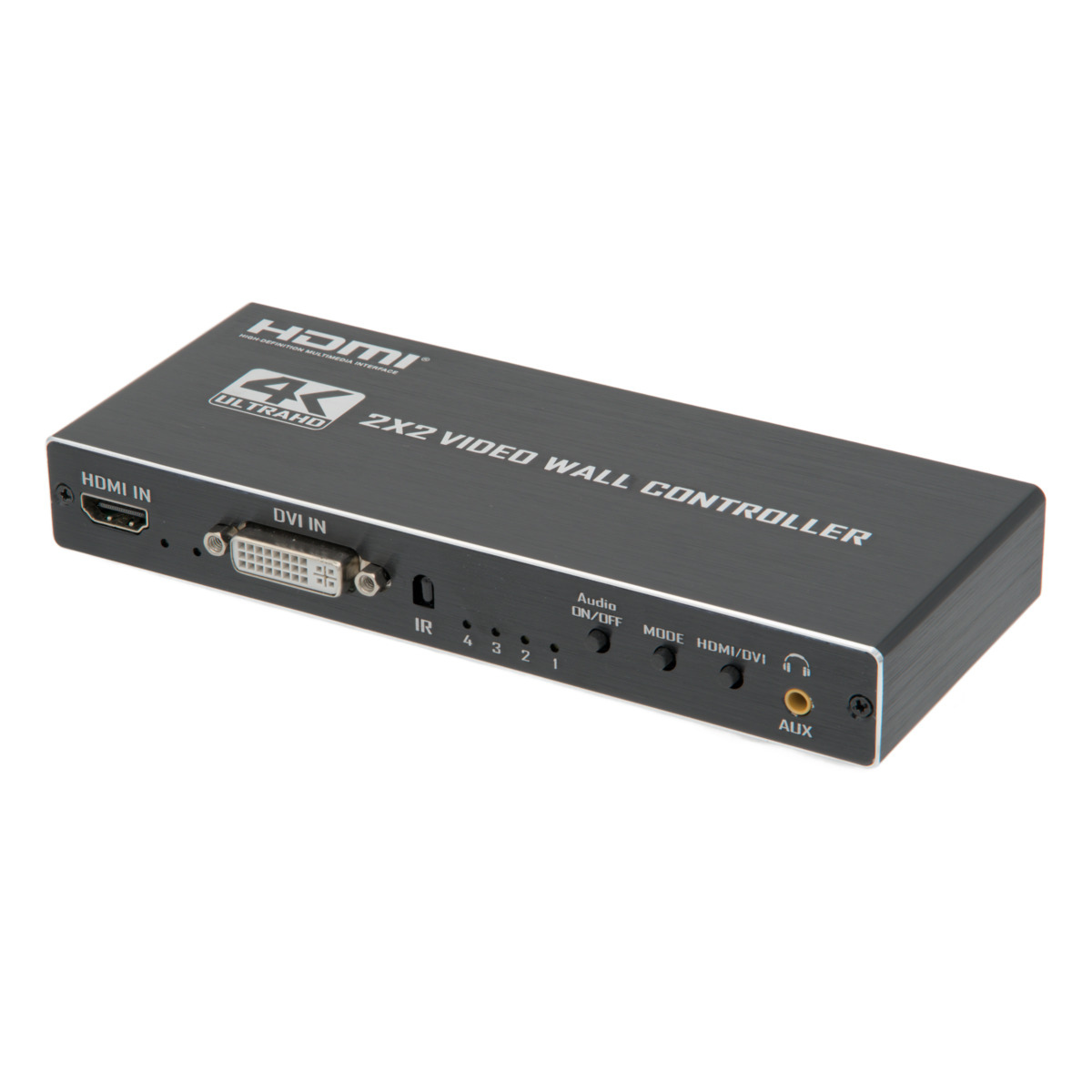 VideoWall 2x2 (HDMI / DVI) 4K@30Hz + TOSLink , remote control and RS232 controller