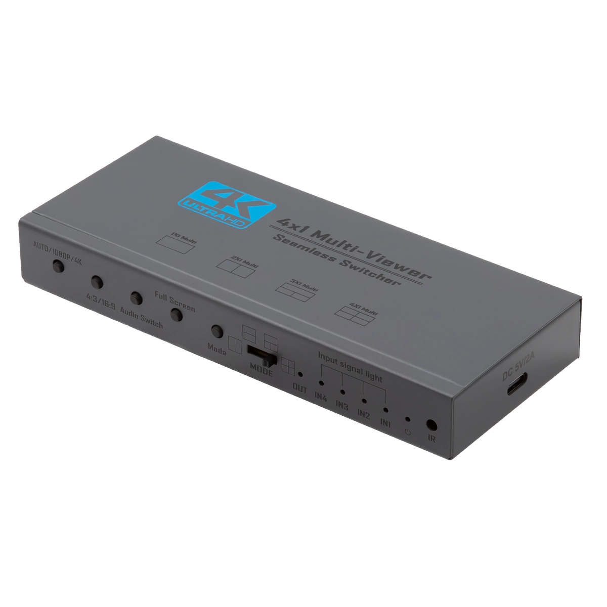Multi Viewer 4x1 HDMI 1.4 HDCP 1.4 + Extraccion de Audio SPDIF & 3.5mm Jack