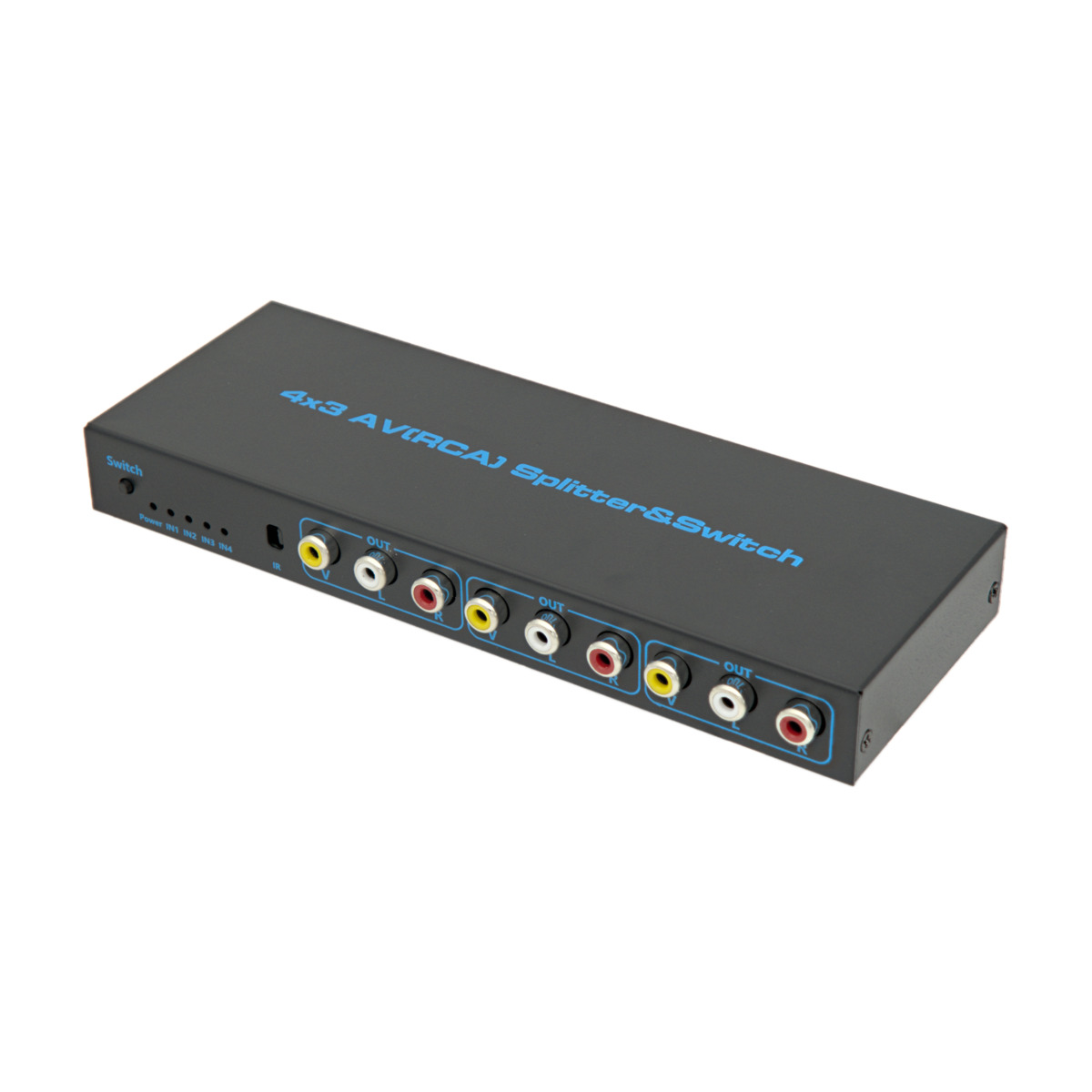 Répartiteur/Switch 4x3 Vidéo Compuesto AV (Pas de matrice)
