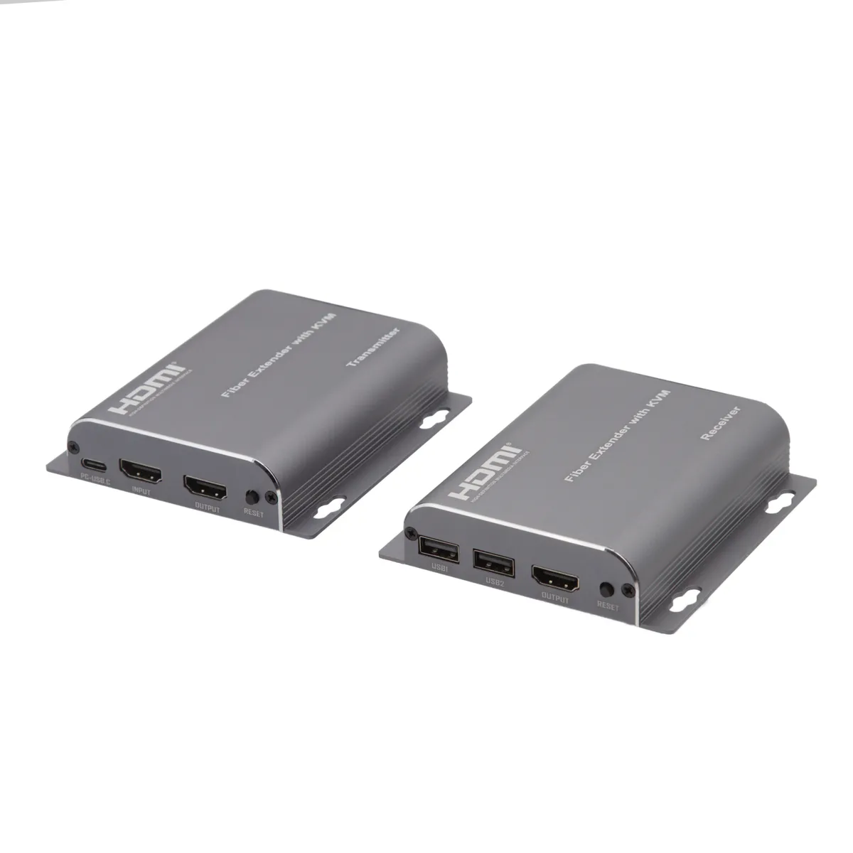 Extensor HDMI y KVM por Fibra Óptica, 1080p@60Hz