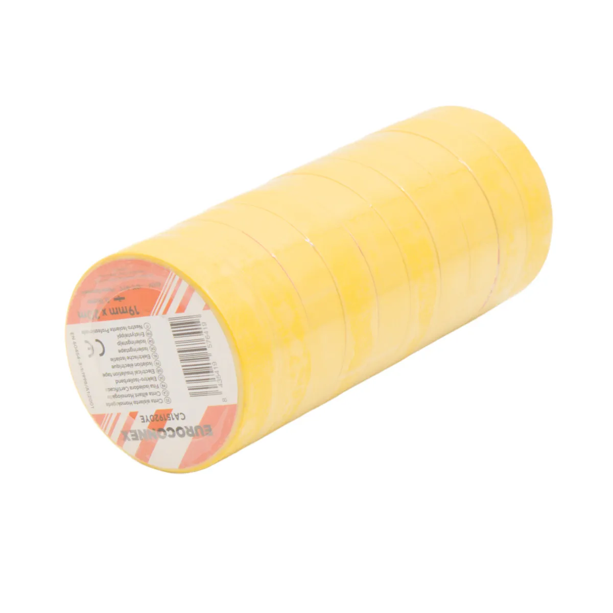 Pack Cinta aislante Amarilla 0.15x19mm [20m][x10] — imagen 2