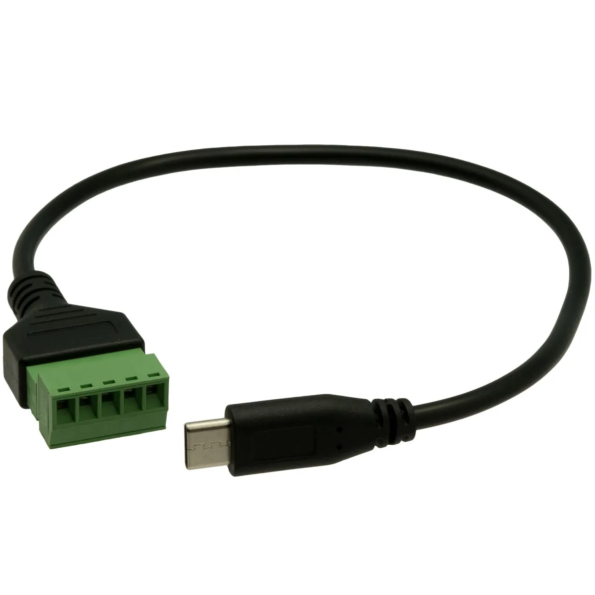 USB-C Male to Terminals Cable, 0.25m