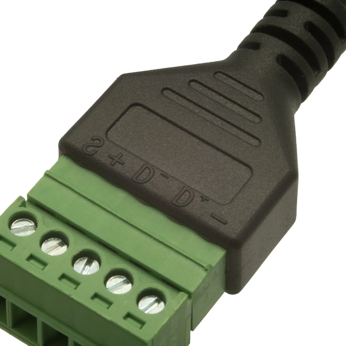 Micro USB 5p Hem. a Terminales, 0.25m — imagen 2