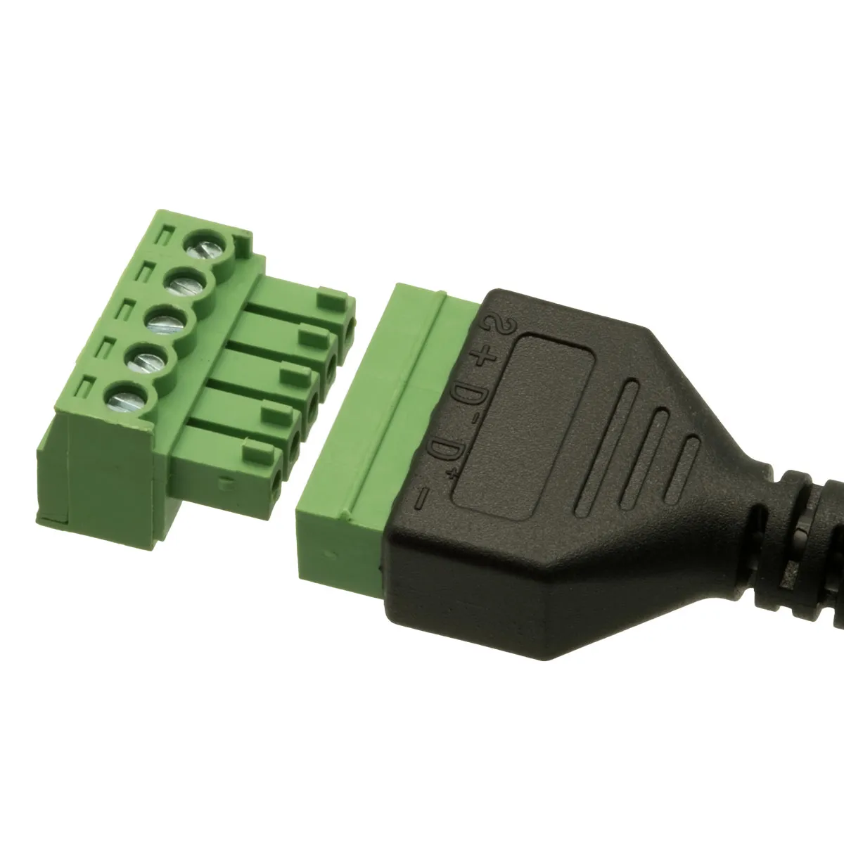 Micro USB 5p Hem. a Terminales, 0.25m — imagen 3