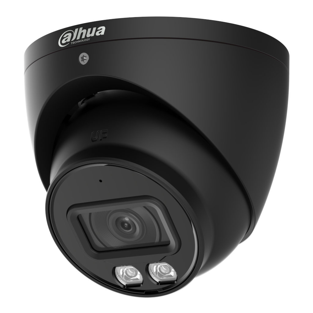 Dome HDCVI 4EN1 2M 1080P Illum Dual LED40m/IR40m 2.8mm IP67 MIC. Black Color
