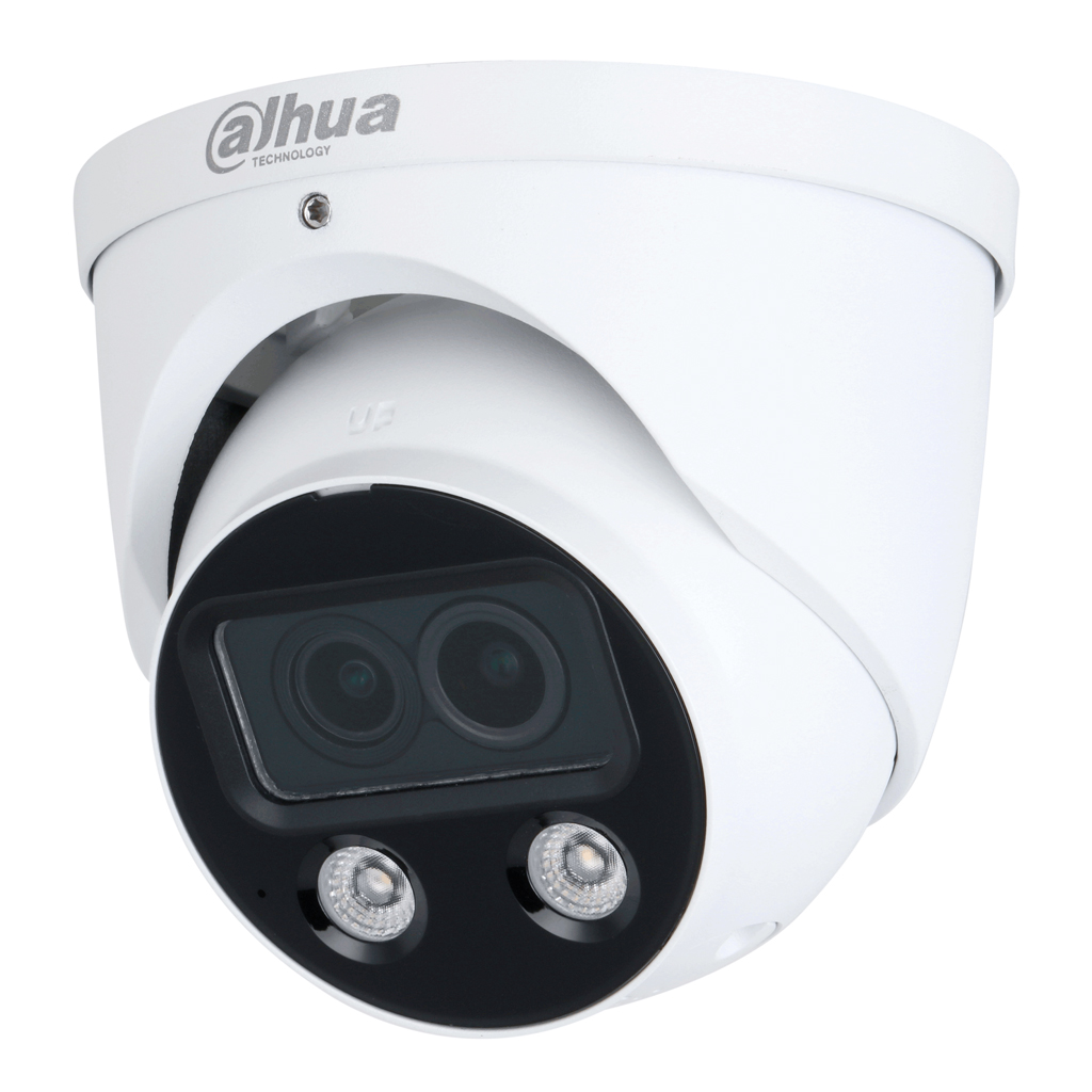 Dome IP H.265 4M DUAL-LENS FULL COLOR 2.0 dWDR Starlight IR50m/2LED 2.8mm IP67 ePoE AUDIO MIC E/S AI