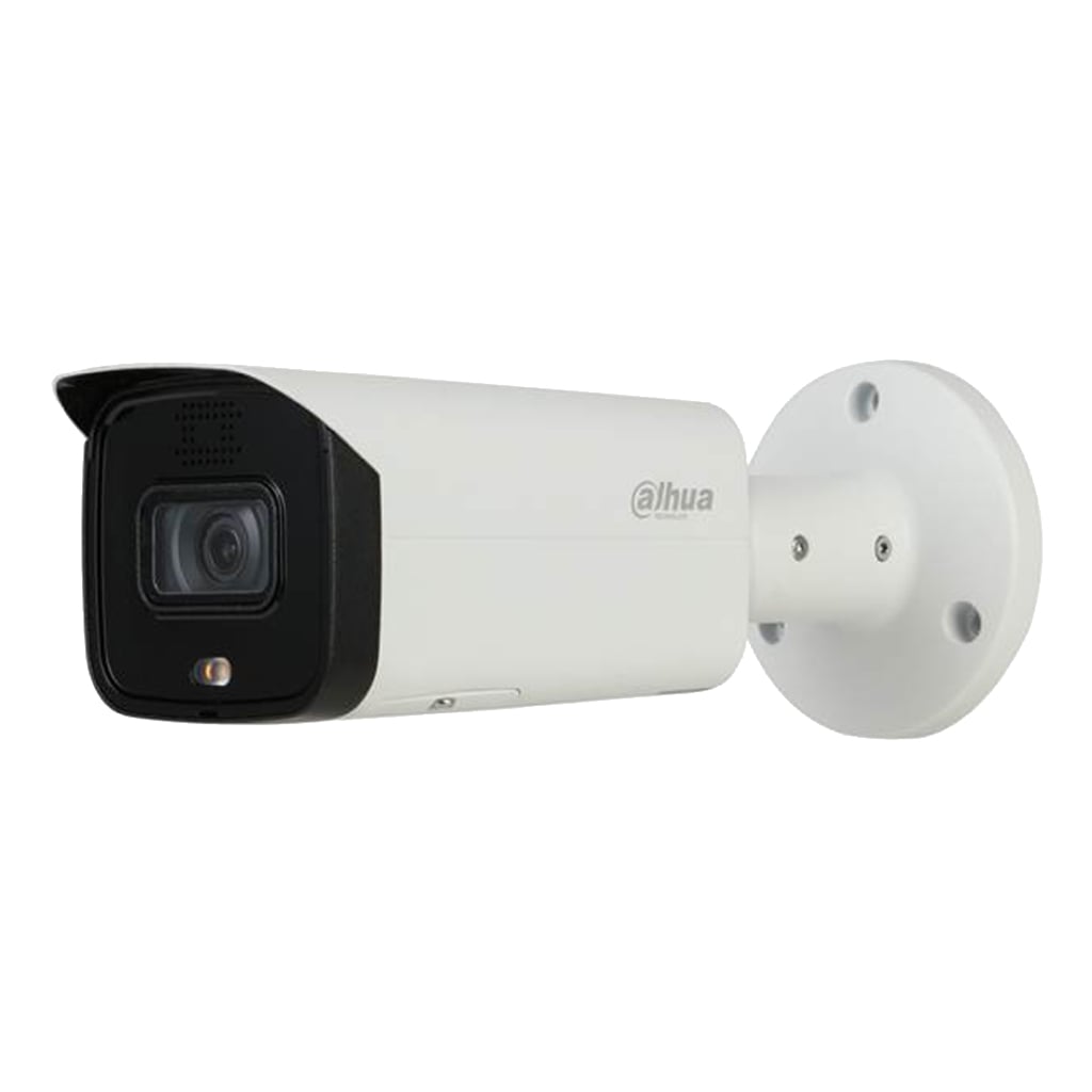 Bullet IP H.265 AI 2M SMART WDR Starlight+ IR60m + LED LUZ BLANCA 3.6mm IP67 PoE SD AUDIO E/S