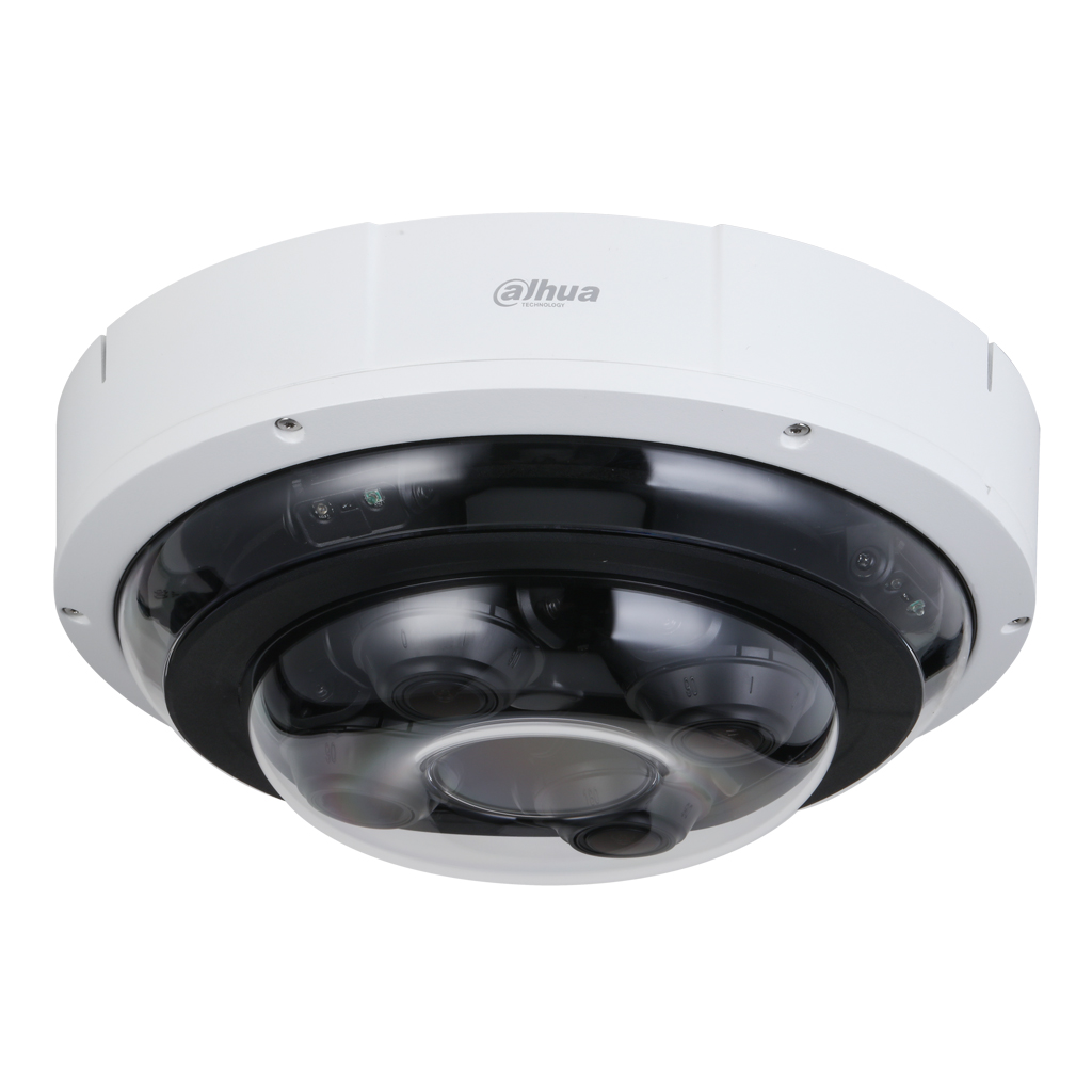 Cámara IP H.265 4x5MP 4-Directional IR30m 360º IP67 IK10 PoE+ AUDIO E/S. Anticorrosión