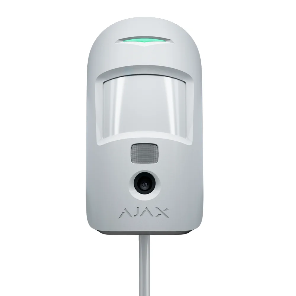Ajax MotionCam Fibra. PIRCAM. Color blanco