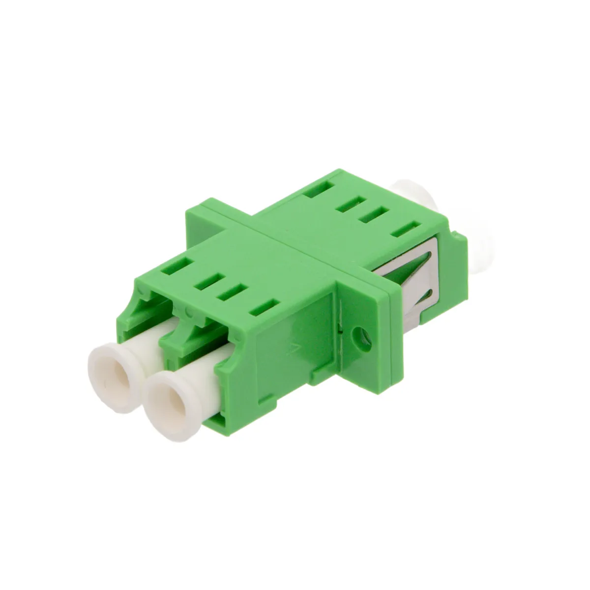 LC/APC SM DX Adapter with Flange for Patch Panel