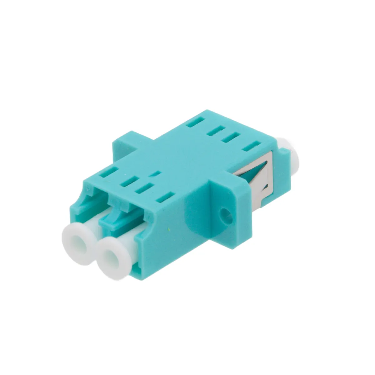 LC OM3 DX Adapter with Flange for Patch Panel
