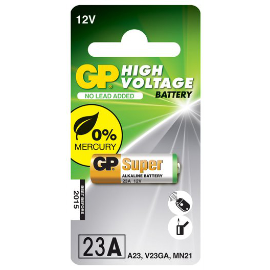 23AE, Alcalina de Alto voltaje, 12v - Blister 1unid.